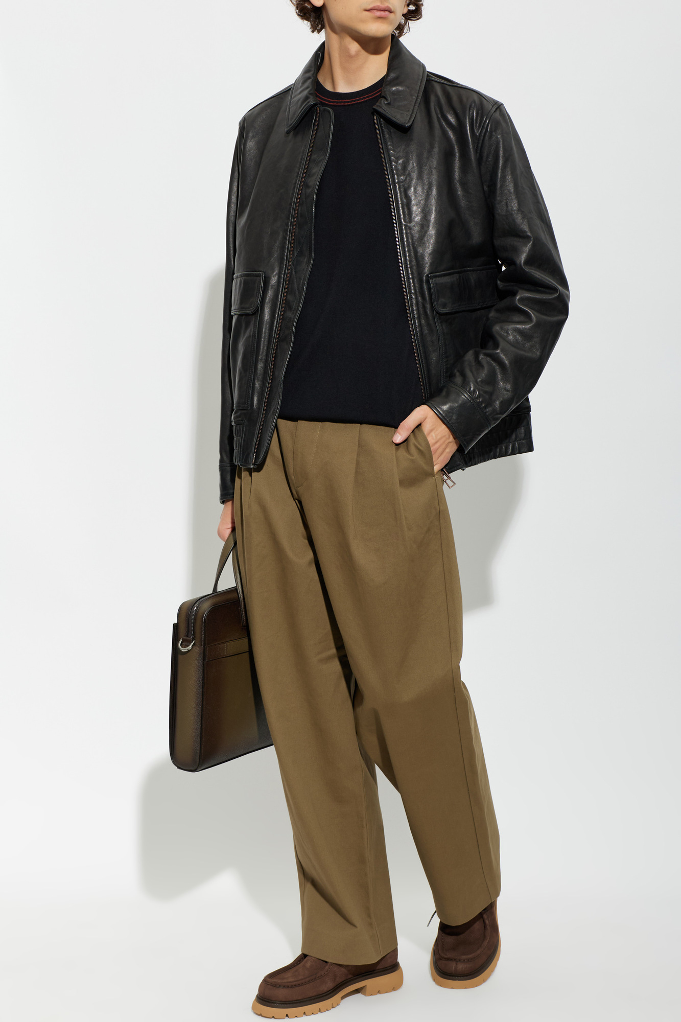 PS Paul Smith Leather jacket in 'vintage' style | Men's | Vitkac